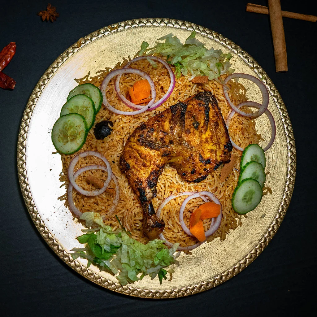 Delicious Chicken Kabsa at Marhaba Restaurant Calgary - Halal Arabic cuisine